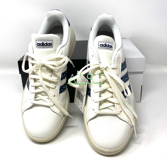 Adidas Grand Court Women’s Sneakers Leather White Size 8.5 - Picture 4 of 9